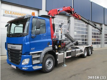Camion ampliroll DAF FAN CF 410 6x2 Euro 6 HMF 21 ton/meter laadkraan: photos 1
