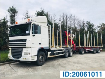 Châssis cabine, Camion grue DAF XF105.460 Space Cab Retarder - 6x4 with trailer "COMBINATION": photos 1