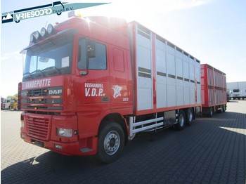 Camion bétaillère DAF XF95.380 + Aanhanger: photos 1