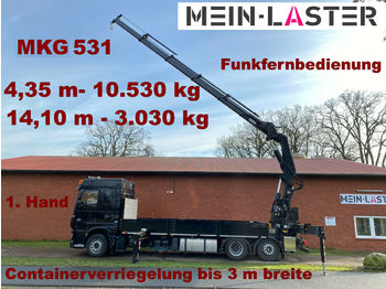 Camion plateau DAF XF 430 MKG 531 Kran 4,35 m 10,5T Funksteuerrung: photos 1