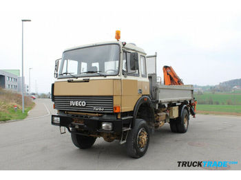 Camion benne Iveco 160-30 4x4 AHW 3-Seitenkipper mit Kran: photos 1