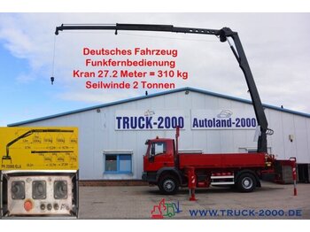 Camion grue Iveco 190EH30 Dachdecker Montagekran 27.2 m+ Seilwinde: photos 1