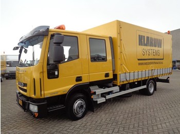 Camion à rideaux coulissants Iveco EuroCargo 80E18 + Euro 5 + Double Cabine + NEWNEWNEW 635KM!! + 8 in stock!!!: photos 1