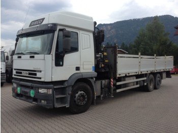 Camion plateau Iveco Eurotech 260E39 mit Kran HIAB 260AWV: photos 1