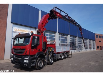 Camion grue Iveco Stralis 480 8x2 Effer 85 ton/meter laadkraan + JIB: photos 1