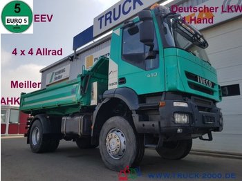 Camion benne Iveco Trakker 410 4x4 Meiller 3S. 1.Hand Deutscher LKW: photos 1