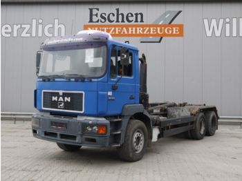 Camion ampliroll MAN 26.403 6x4, Meiller RK 19.65, Blatt, Cab. Cooler: photos 1