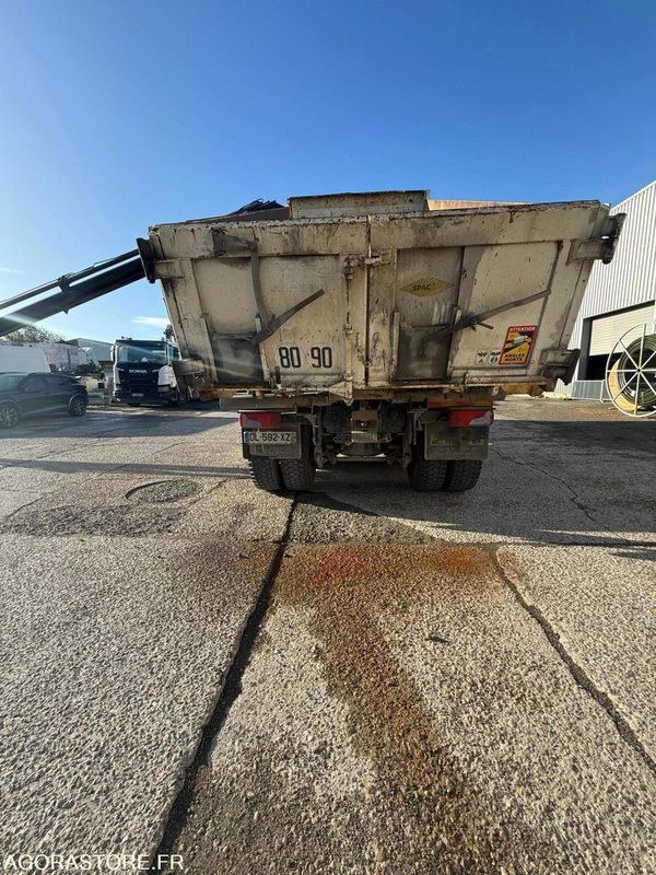 Camion MAN 8x4 - 32-400 BiBenne grue - 11.2014 / 375000 KM