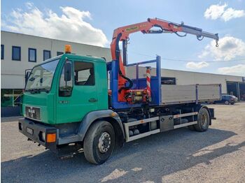 Camion ampliroll, Camion grue MAN L2000 18.224 containersysteem: photos 1