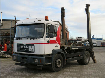 Camion multibenne MAN M2000 18.280 4x2 Absetzkipper Hiab MultiliftTele: photos 1