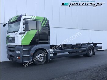 Camion porte-conteneur/ Caisse mobile MAN TGA 18.350 FLL, BDF-Fgst., 4 Sitzer Klima, Standheizung,: photos 1