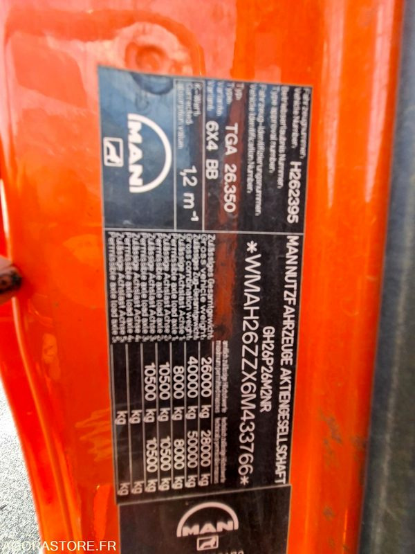 Camion MAN TGA 26.350 6X4 - 2005 / 517380 KM (P2101806)