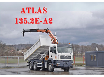 MAN TGA 26.350* ATLAS 135.2E-A2 + FUNK / 6x4*TOP 6x4  - Camion benne, Camion grue: photos 1