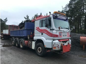 Camion benne MAN TGA 26.460 8x4 with HMF crane 19 ton: photos 1
