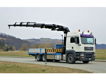 Camion plateau MAN TGA 28.350 Pritsche 6,30m+KraN/FUNK*Top Zustand!: photos 1