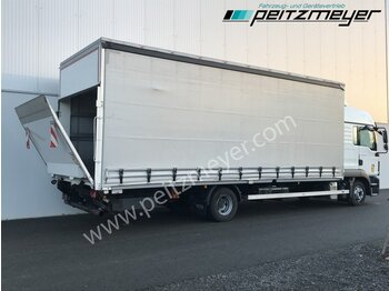 Camion à rideaux coulissants MAN TGL 8.220 FL Pritsche 7,2 m + LBW: photos 3