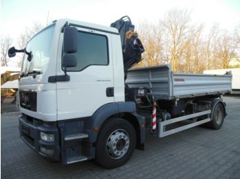 Camion benne MAN TGM 18.290 BL, HIAB 122B-2, KIPPER S3, 4x2: photos 1