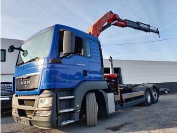 Camion ampliroll MAN TGS 26.320 Euro5 Container + Kraan Palfinger: photos 1