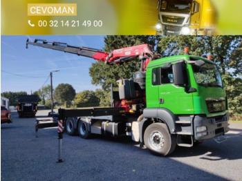 Camion plateau MAN TGS 26.400 6x4 crane 45Tm: photos 1