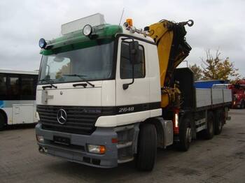 Camion plateau, Camion grue MERCEDES - BENZ ACTROS 2648 WITH CRANE FASSI F600XP.28: photos 1