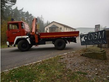 Camion plateau, Camion grue Magirus Deutz FM 130 D mit Kran u. LOF-Zulassung!: photos 1