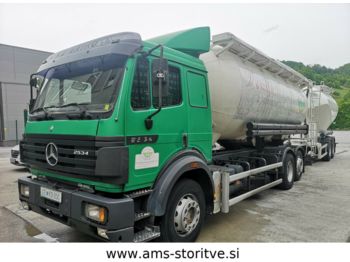 Camion citerne pour transport de la nourriture Mercedes-Benz 25.34  6x2 L  SILO euro 2: photos 1