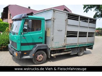 Camion bétaillère pour transport de animaux Mercedes-Benz 814 mit Kaba Aufbau: photos 1