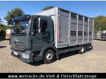 Camion bétaillère pour transport de animaux Mercedes-Benz 821L" Neu" gebr. Finkl Einstock Vollalu: photos 1