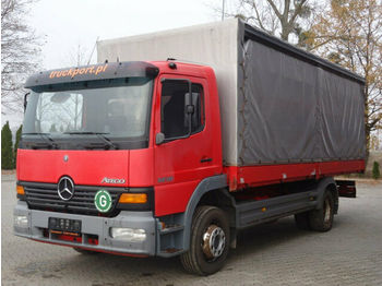 Camion à rideaux coulissants Mercedes-Benz ATEGO 1218 4x2 EURO3 Pritsche mit Plane: photos 1