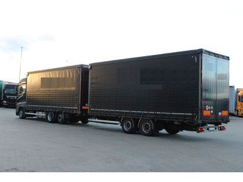 Camion à rideaux coulissants Mercedes-Benz Actros 2645 , 6X2, EURO 6 + trailer PANAV TV018H: photos 3
