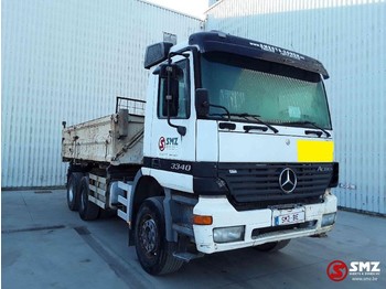 Camion benne, Camion grue Mercedes-Benz Actros 3340 Lames-blat-steel/Manual: photos 1