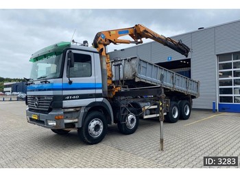 Camion grue Mercedes-Benz Actros 4140 Day Cab, Euro 2, // Manual gearbox // Big Axles // Full steel // Crane Effer + tipper // Hub reduction: photos 1