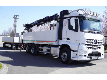 Camion grue Mercedes-Benz Arocs 6×2 2545 Crane HIAB 177 K PRO/HIPRO / steering and lifting axle: photos 4