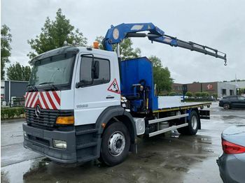 Camion plateau, Camion grue Mercedes-Benz Atego 1928 4X2 MANUAL FULL STEEL + PM 14 CRANE 2: photos 1