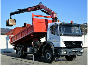 Camion benne Mercedes-Benz Axor 1828 Kipper 4,65 m + KRAN*Topzustand*!!: photos 1