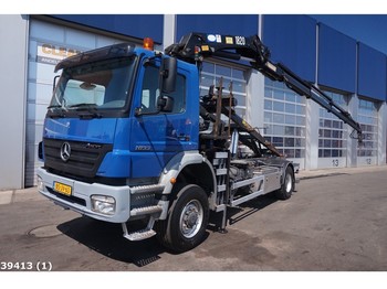 Camion ampliroll Mercedes-Benz Axor 1832 4x4 HMF 18 ton/meter laadkraan: photos 1