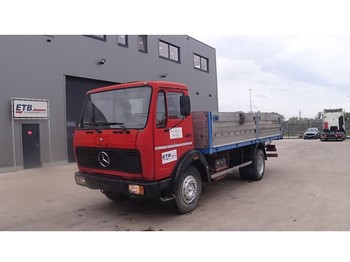 Camion plateau Mercedes-Benz SK 1213 (FULL STEEL SUSPENSION / SUSPENSION LAMES / MANUAL PUMP AND GEARBOX): photos 1