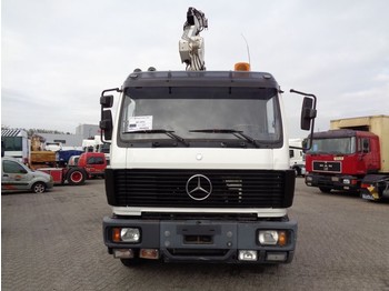 Camion ampliroll, Camion grue Mercedes-Benz SK 2433 + Semi-Auto + PTO + Serie 14 Crane + 3 pedals: photos 2