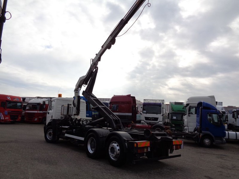 Camion ampliroll, Camion grue Mercedes-Benz SK 2433 + Semi-Auto + PTO + Serie 14 Crane + 3 pedals: photos 9