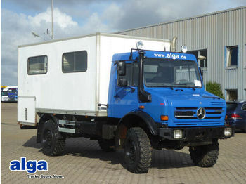 Camion fourgon Mercedes-Benz Unimog U 4000, Werkstatt, Service, AHK, 18 Sitze: photos 1