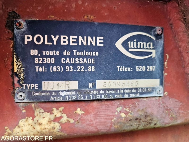 Camion POLYBENNE RENAULT G210 - 1987 - 147922KM - 8826PM41