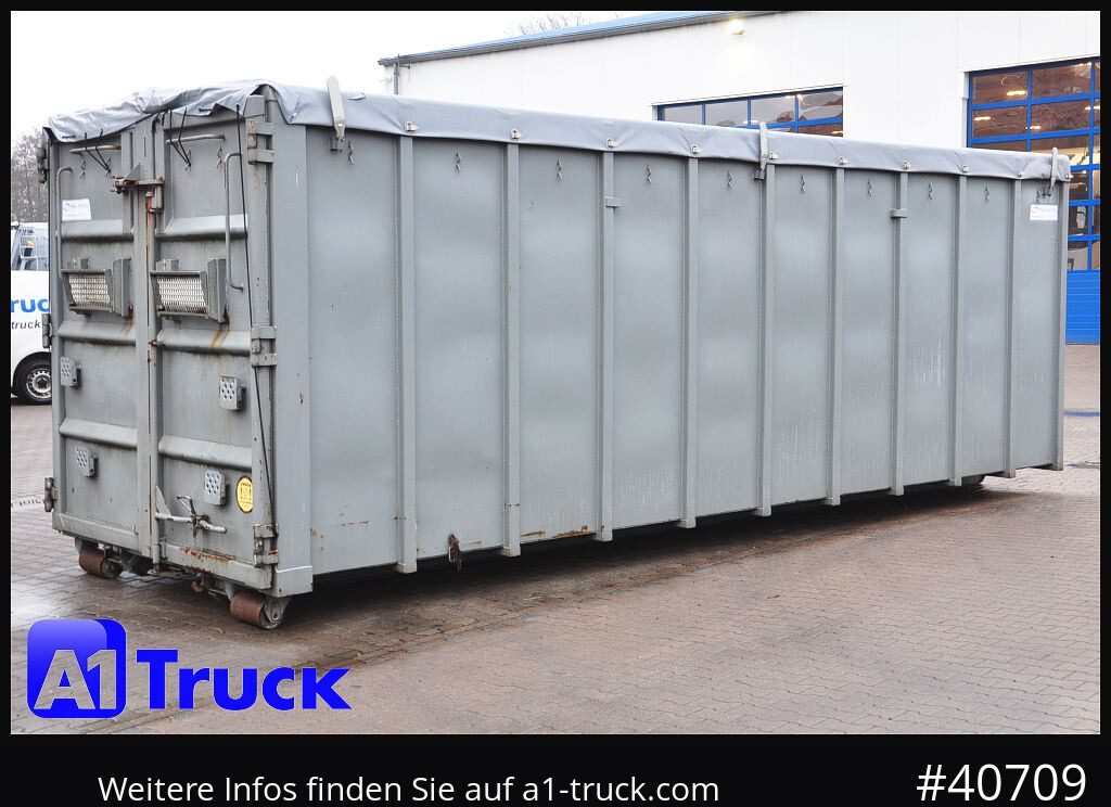 Camion POL OSTEG Abrollcontainer 47,5m³,  Mulde, Dachplane, Portaltür