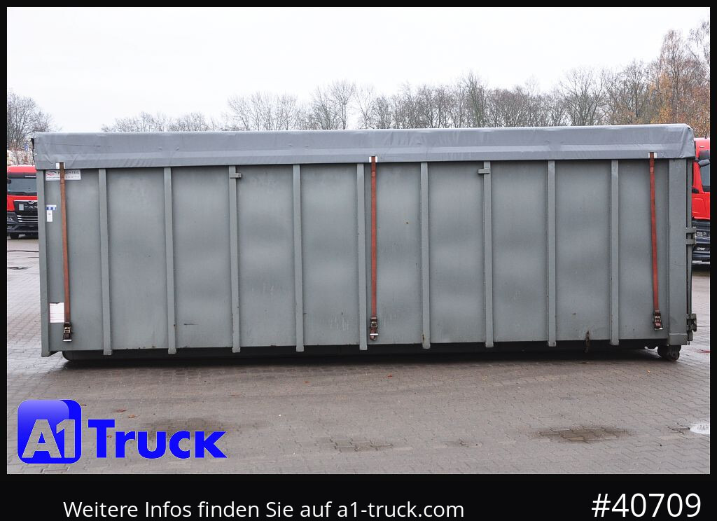 Camion POL OSTEG Abrollcontainer 47,5m³,  Mulde, Dachplane, Portaltür