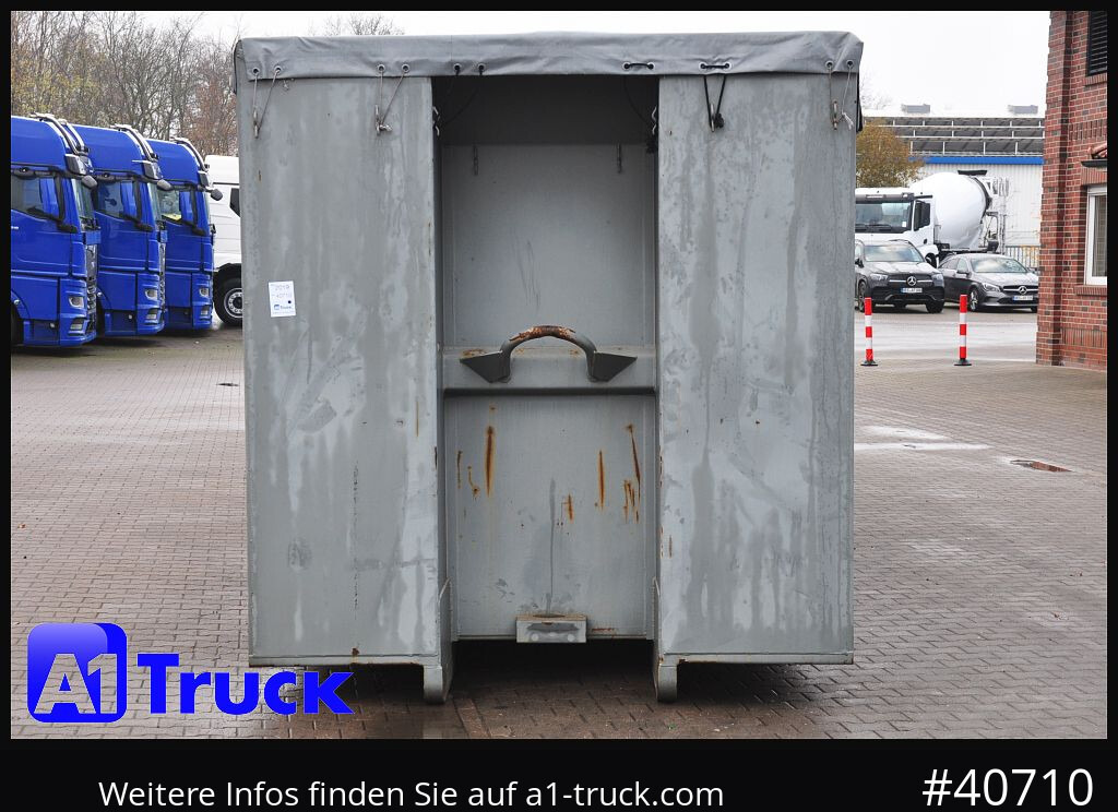Camion POL OSTEG Abrollcontainer 47,5m³,  Mulde, Dachplane, Portaltür