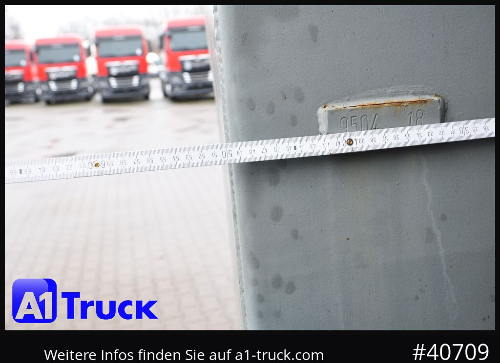 Camion POL OSTEG Abrollcontainer 47,5m³,  Mulde, Dachplane, Portaltür