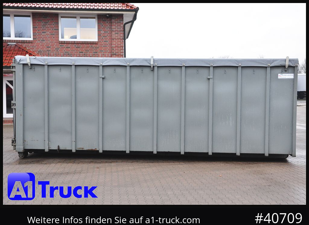 Camion POL OSTEG Abrollcontainer 47,5m³,  Mulde, Dachplane, Portaltür