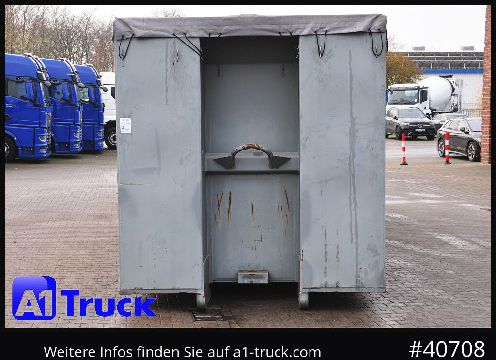 Camion POL OSTEG Abrollcontainer 47,5m³,  Mulde, Dachplane, Portaltür