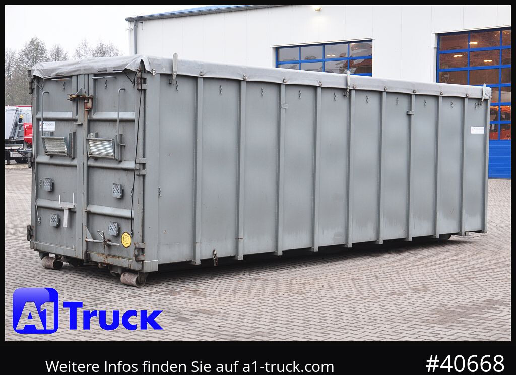 Camion POL OSTEG Abrollcontainer 47,5m³,  Mulde, Dachplane, Portaltür