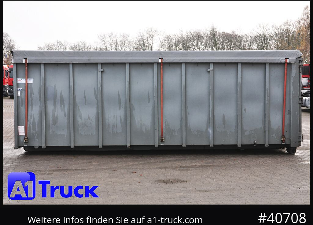 Camion POL OSTEG Abrollcontainer 47,5m³,  Mulde, Dachplane, Portaltür