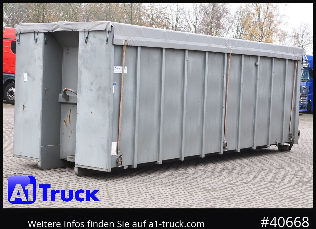 Camion POL OSTEG Abrollcontainer 47,5m³,  Mulde, Dachplane, Portaltür